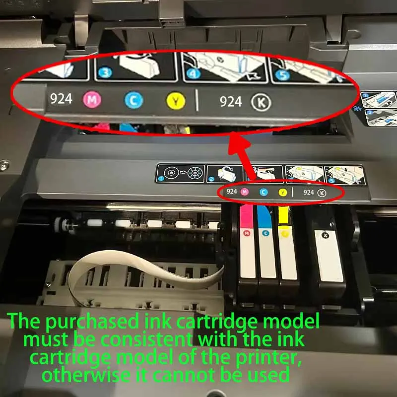 Wkład atramentowy 924 924e 924XL kompatybilny z drukarkami HP OfficeJet Pro 8135e 8134e 8132e 8122e 8124e 8125e 8120e 8130e — zdjęcie produktu 6
