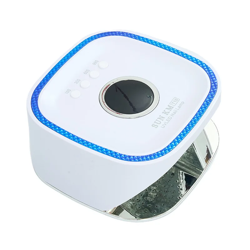 네일 라이트 반사형 스테인리스 메탈 베이스플레이트 네일 베이킹 라이트 48W 고출력 광치료 라이트 네일 폴리시 글루 UVLED