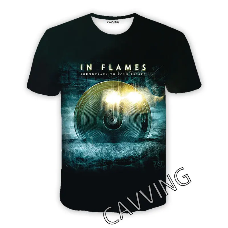 

2024 NEW CAVVING 3D Printed In Flames Band Casual T-shirts Hip Hop Tee Shirts Harajuku Styles Tops Clothing for Men/women