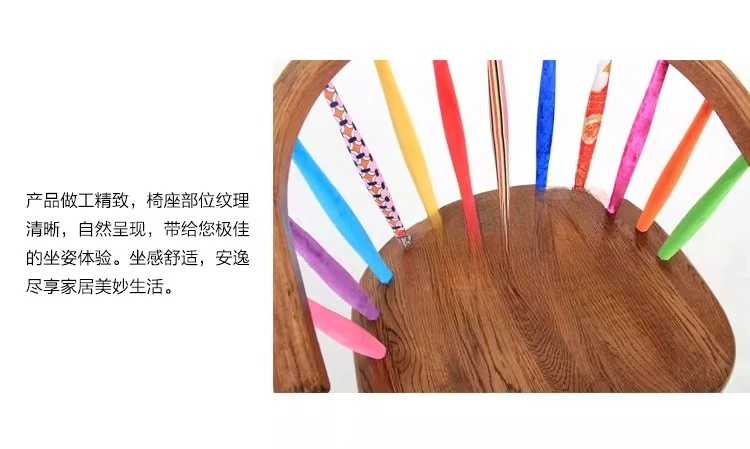 كرسي طعام من الخشب الصلب غير رسمي في الريف الأمريكي، كرسي دراسة، كرسي قراءة للشرفة، كرسي مقهى وندسور #4