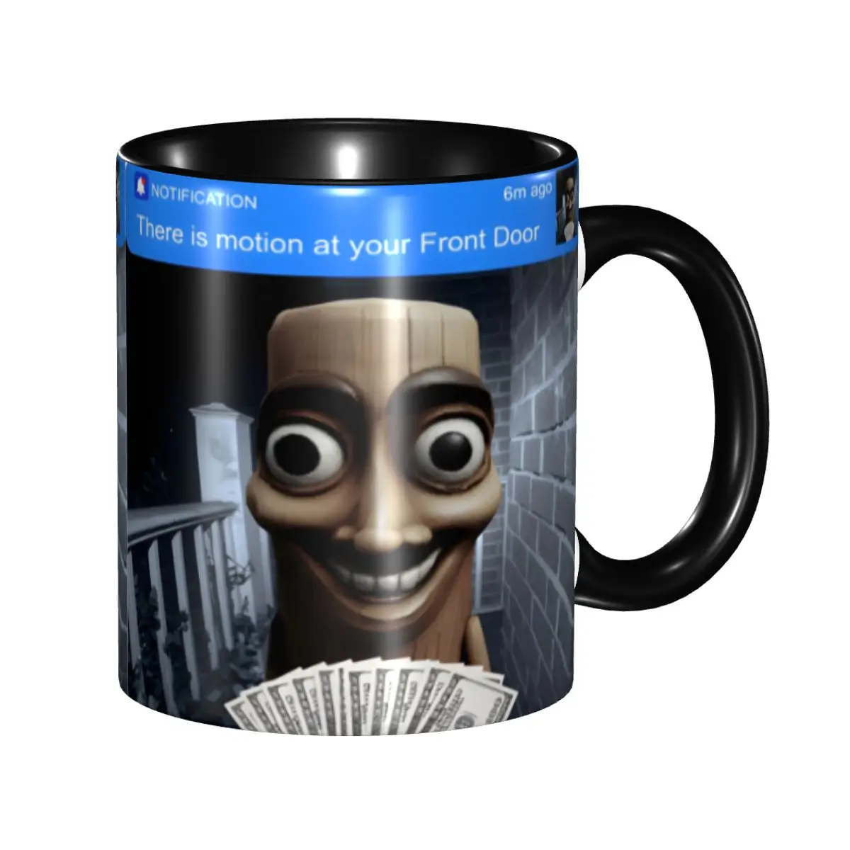 2025 There Is Motion At Your Front Door Tung Tung Tung Sahur Merch Mug Fun Tea Cup