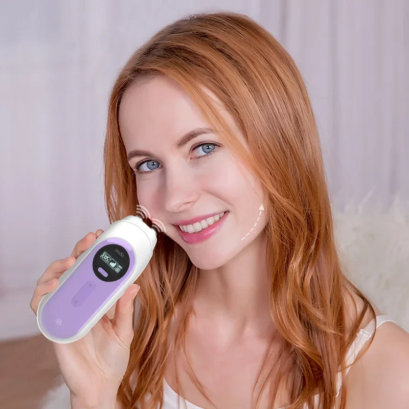 Portable Radiofrequency Eye Wrinkle Removal Machine with Tripolar RF DEESS GP520  Red Light Therapy for Face for Home Use