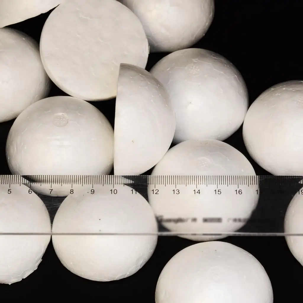 White Foam Balls 60mm Thick Styrofoam Craft Ornaments for Kids Creativity and Wedding Party Supplies
