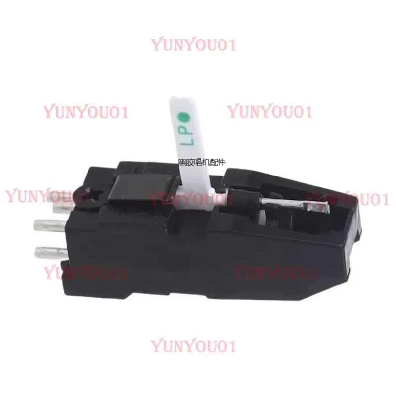 Record Player Phonograph Double Needle Head Ceramic Piezoelectric Ruby Stylus Pickup Head LP 78 Rpm LP Accessories