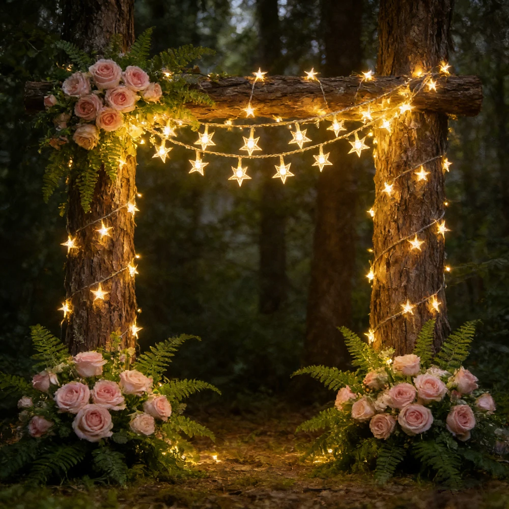 

LED String Lights Star Chain Lights Garland Lights Fairy Lights Party Home Wedding Birthday Garden Decor Garden Lights Outdoor