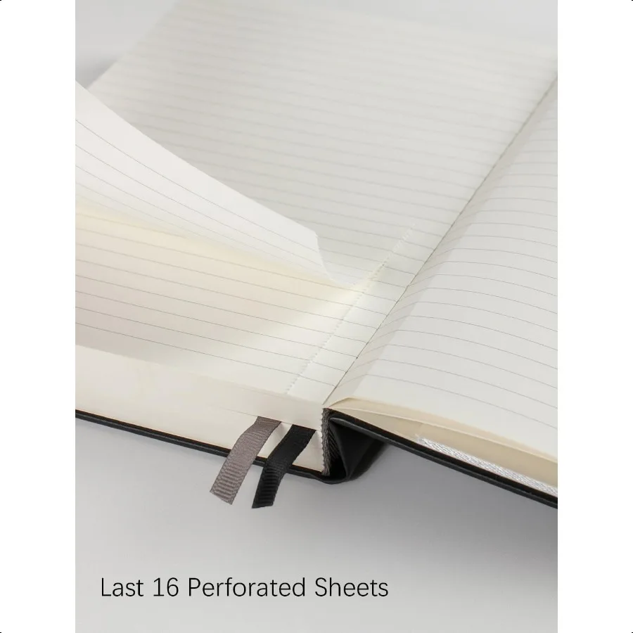 دفتر ملاحظات سميك مسطر للكلية مع 366 صفحة مرقمة ومجلات A5 للكتابة مع دفتر ملاحظات جلدي مبطن بالورق 100GSM