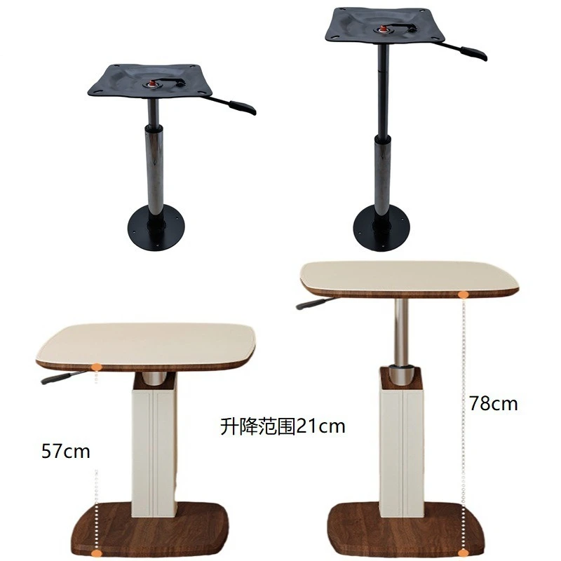 Hydraulic rod multi-functional lifter sofa table board, desktop rotating hinge simple frame