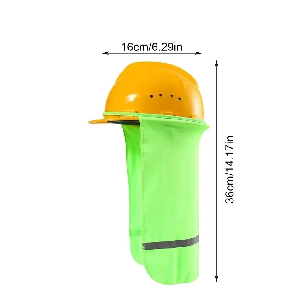 With Reflective Stripe Safety Hat Cap Visor Sun-proof Summer Sunshade Hard Hat Sun Shade Hard Hat Visor Breathable