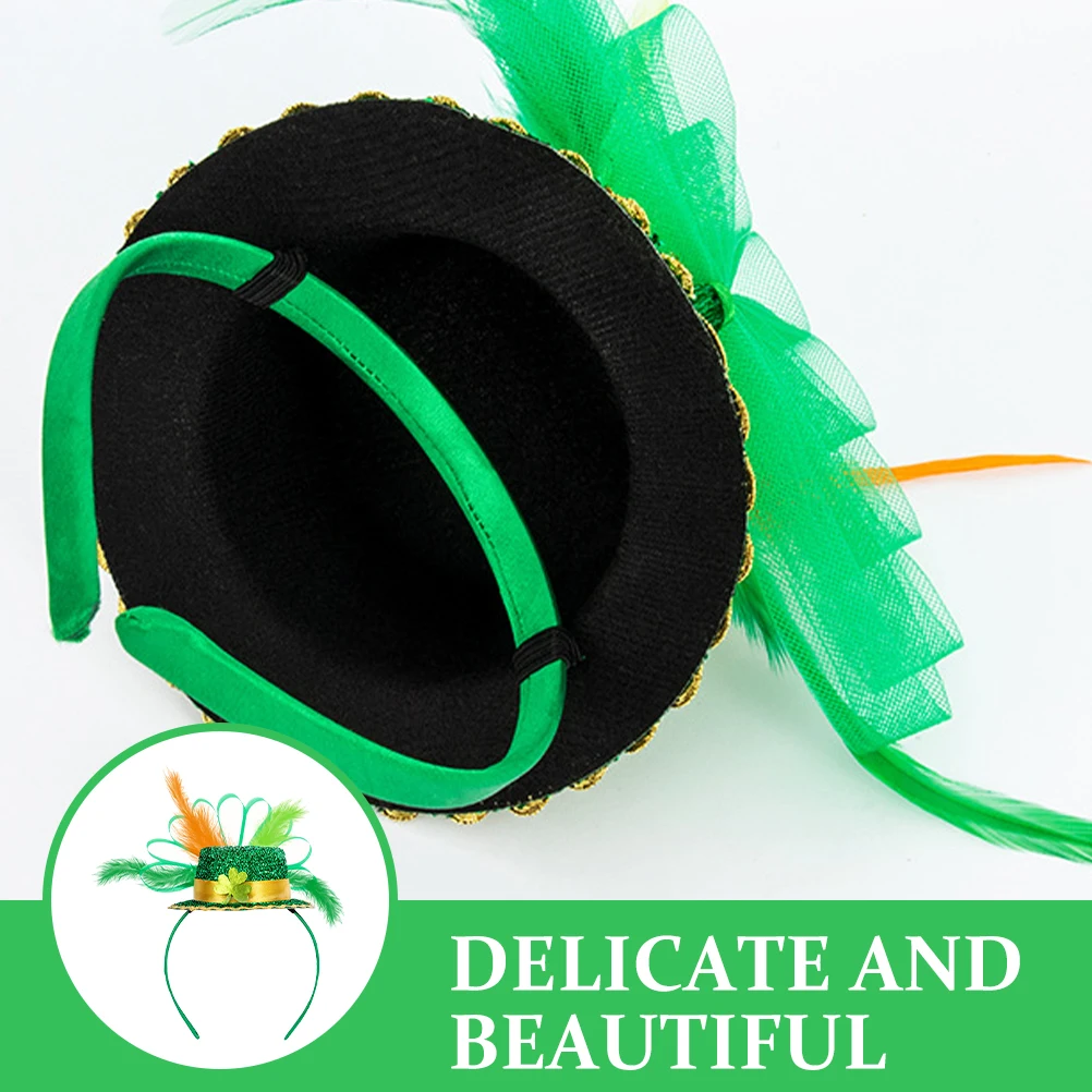 

Обруч для волос с изображением трилистника, повязка на голову на день Святого Патрика, праздничная шляпа, декоративная застежка для волос, вечерние поставки, женский праздничный головной убор