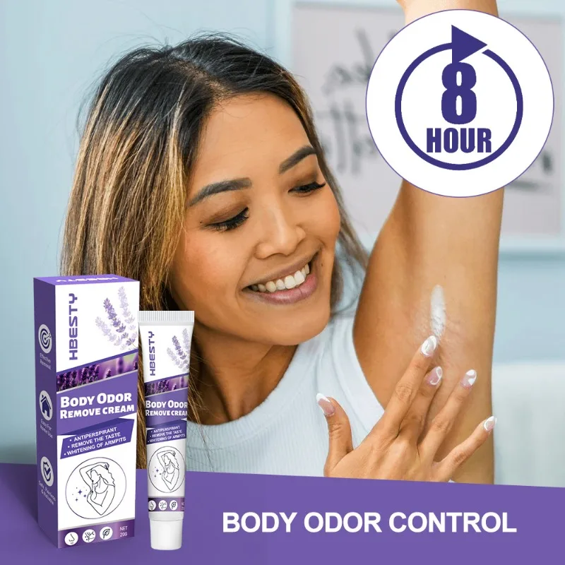 

HBESTY Lavender Body Milk Plant Formula to Remove Underarm Odor Fragrance and Lasting Fragrance 20g