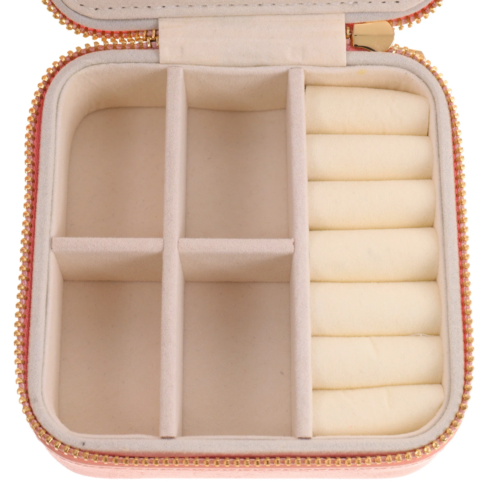 

Double Layer Diamond Pattern Jewelry Box Portable Travel Jewelry Storage Case For Women Compact Organizer Trinket