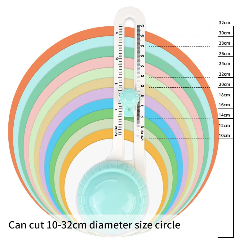 1PcsCircular Paper Cutter Circular Paper Cutter Paper Knife DIY Handmade Compass Knife Cutting Edge Artifact Cutting Round