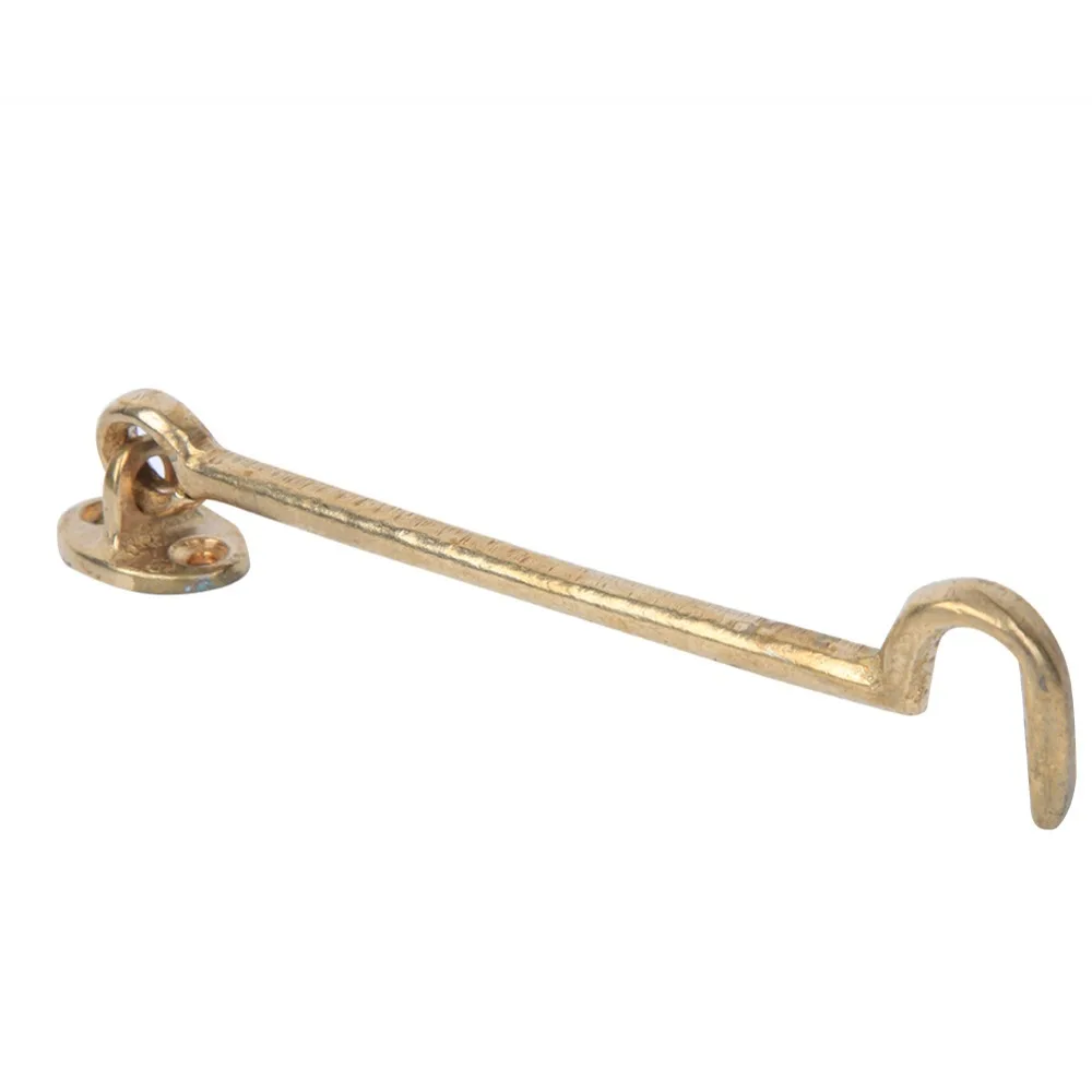 2pcs Chinese Style Brass Window Latches Heavier Duty 6.9 Inch Hook and Eye Latch Barn Door Latch Window