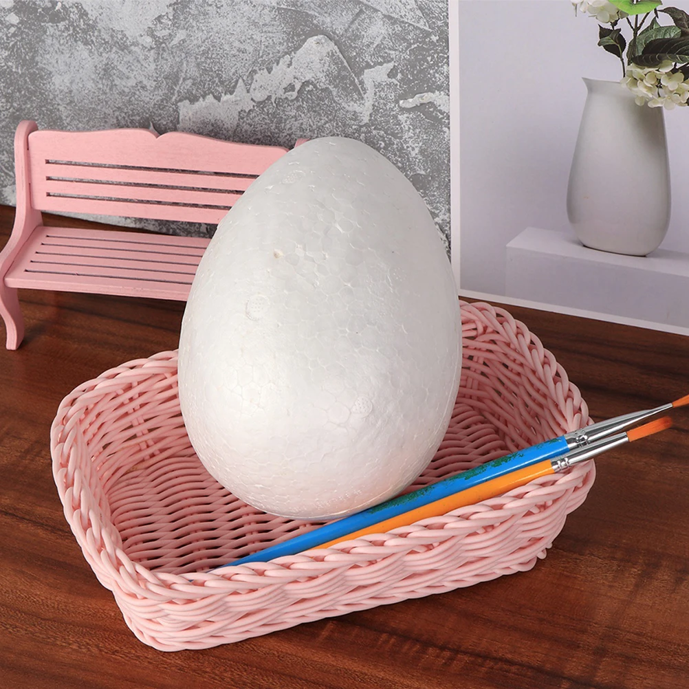 

10 Pcs Festival Ornament Blank Eggs Craft Easter Decoration DIY Projects Festival Ornaments Foams Eggs Handmade Accessories