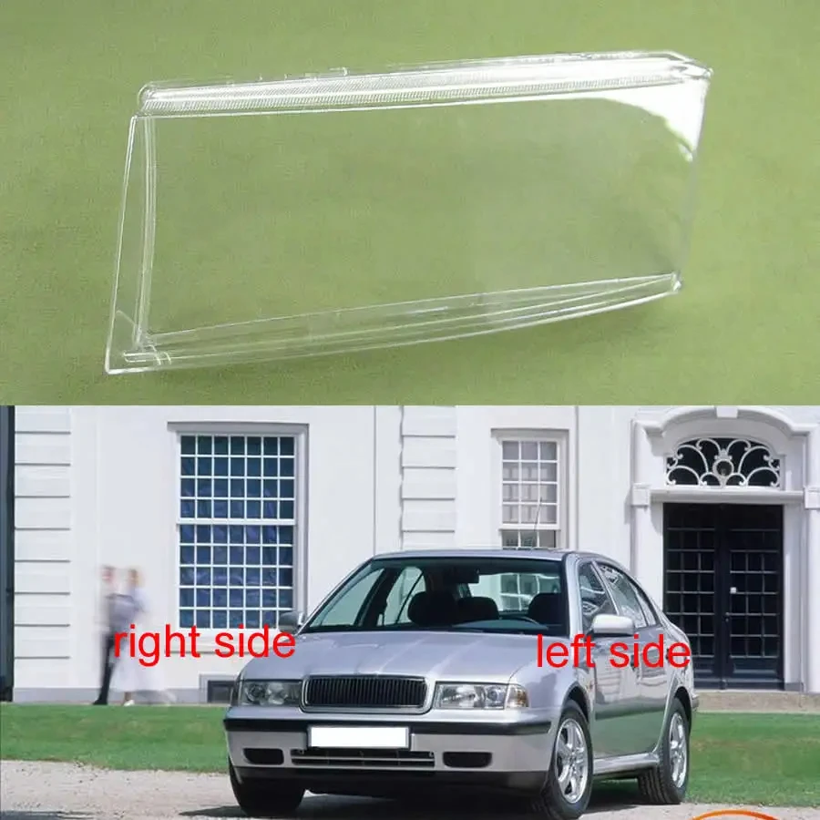 

For Skoda Octavia Headlamp Cove Transparent Lampshade Headlight Shell Mask Lens Lamp Shade Plexiglass 2001 2002 2003 2004