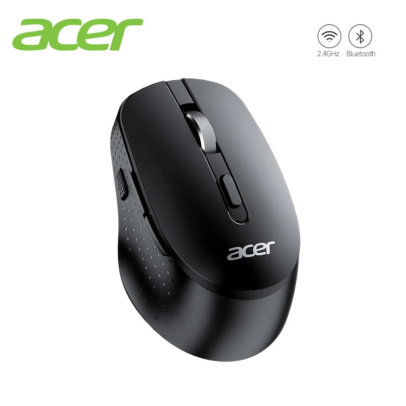 Acer Wireless Mouse Support Bluetooth5.0 Mouse Ergonomic Mute Buttons Dual-mode Mouse For Computer Tablet Laptops PC 2.4G Mice