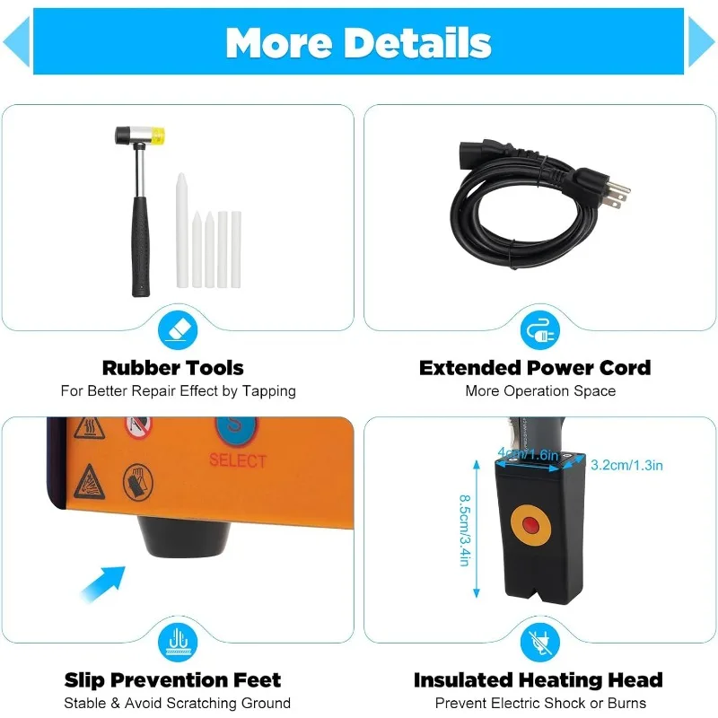 Induction Heater Machine Hot Box Car Paintless Dent Removing Repair Tool 110V Digital Screen for Repair Dents on Steel Car Body