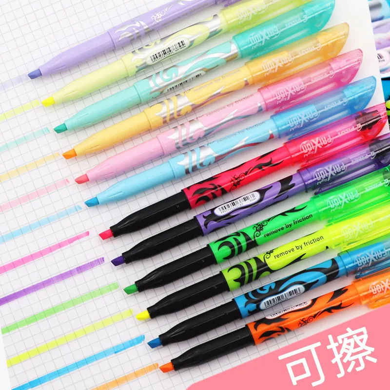 1Pc Japan PILOT SW-FL Frixion Erasable Highlighter Pastel Color Fluorescent Marker Pen 18 Colors