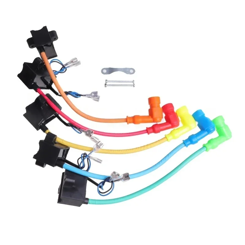 Bobina de ignição magnética cdi, bobina de ignição para 49cc 50cc 60cc 66cc 80cc, motor de 2 tempos, bicicleta motorizada, acessórios para motocicletas