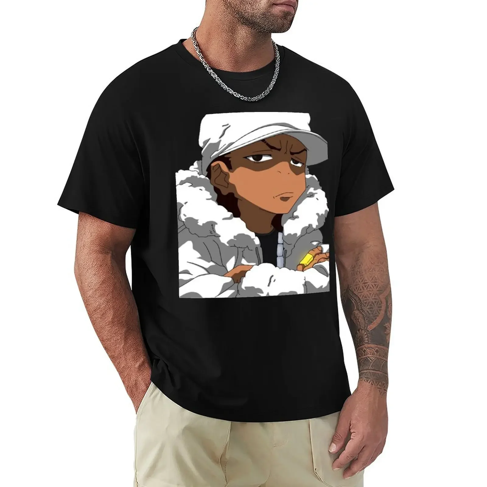 

The Boondocks Huey T-Shirt new edition anime clothes shirts men