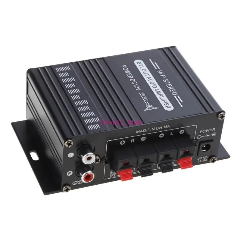 

400W DC12V Dual Channel Mini HIFI AUX Power Amplifier for AK 170 with blue LED HX5E