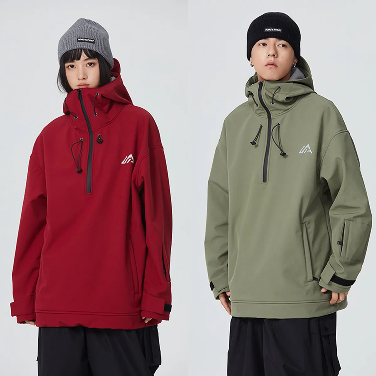 

Snowboard clothes Women Winter Hooded Sweatshirt Men Thick Outdoor Warm Professional Waterproof Skiing New Top Coat