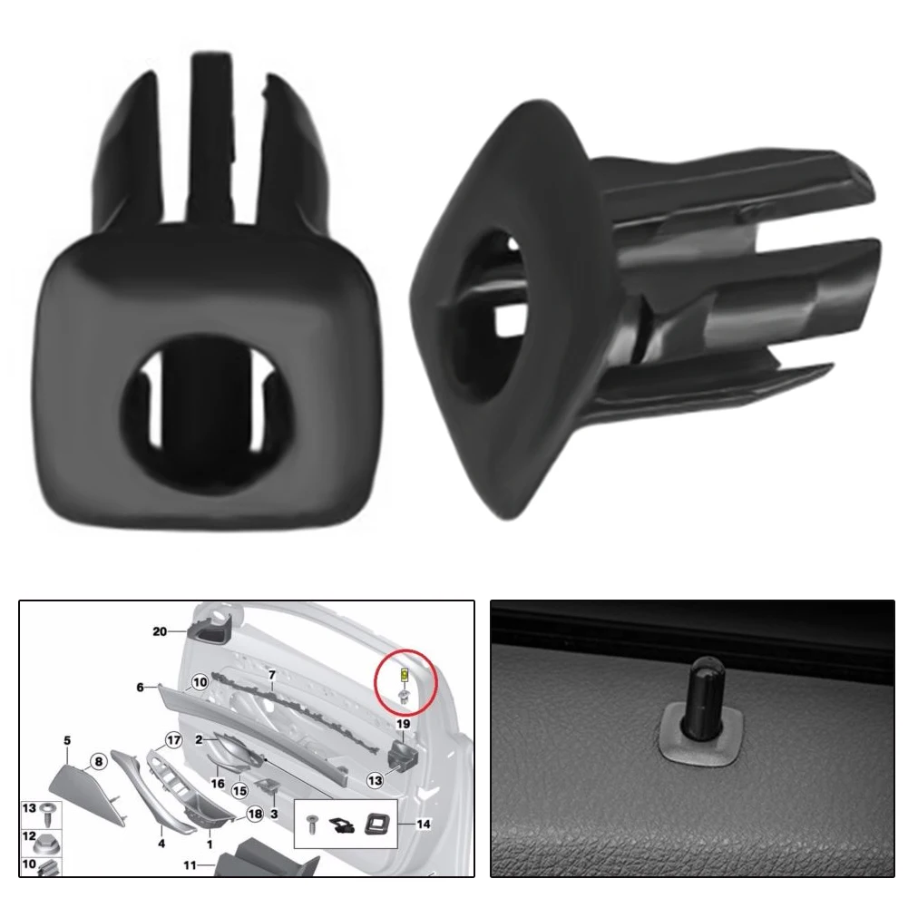 Door Pin Guide Trim Panel Locking Knob Button Cover for 5 Series F10
