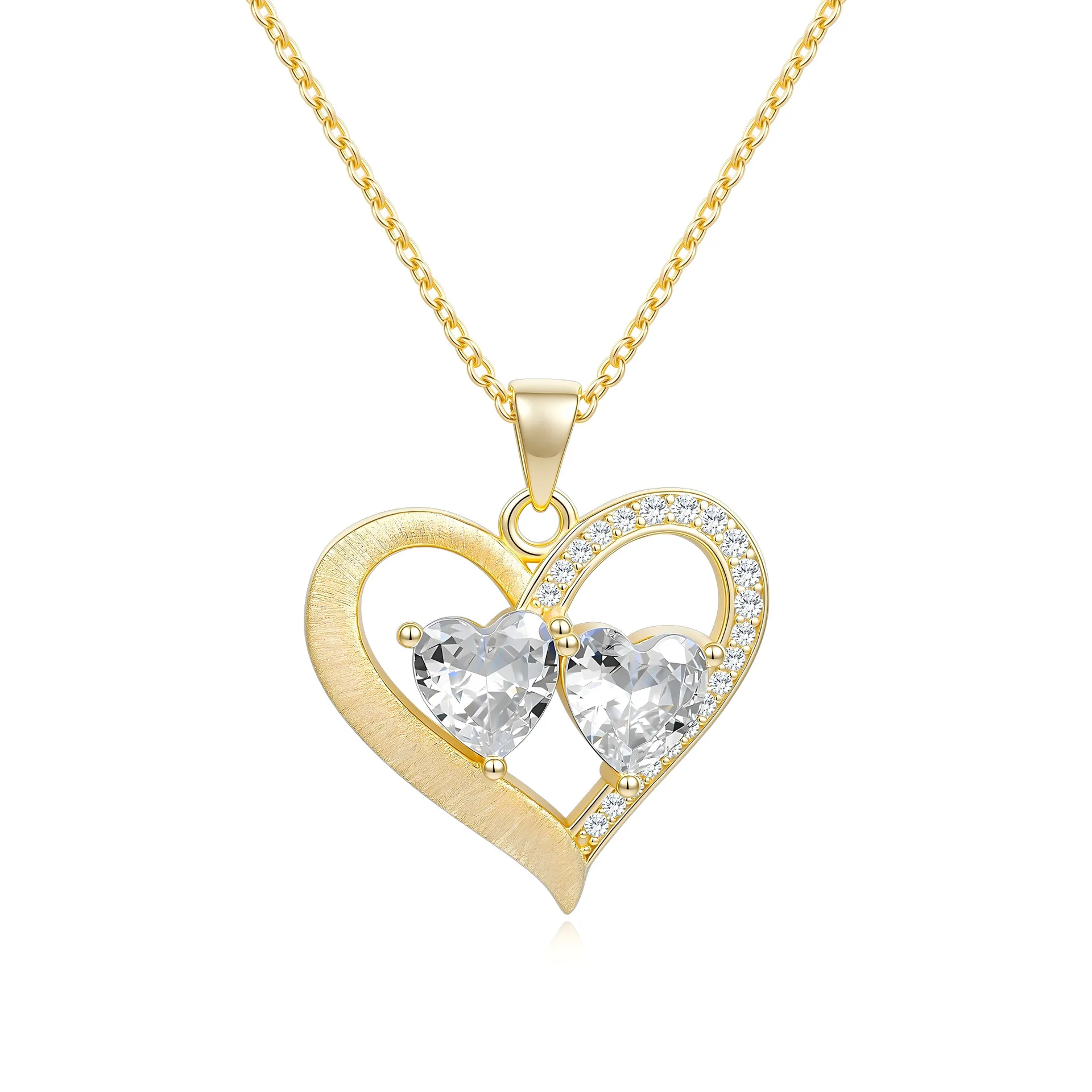 Luxurious 14K Gold Necklace Pendant 14K Gold Gold Italian Craftsmanship Luxury Platinum Pt950 for Women Fine Jewelry Gift