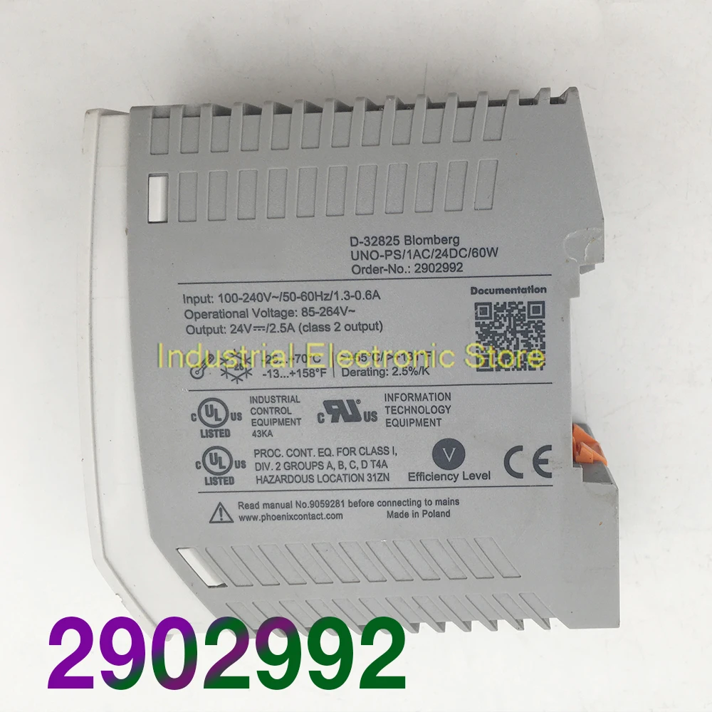 UNO-PS/1AC/24DC/60W For Phoenix Power Supply 2902992 24V 60W