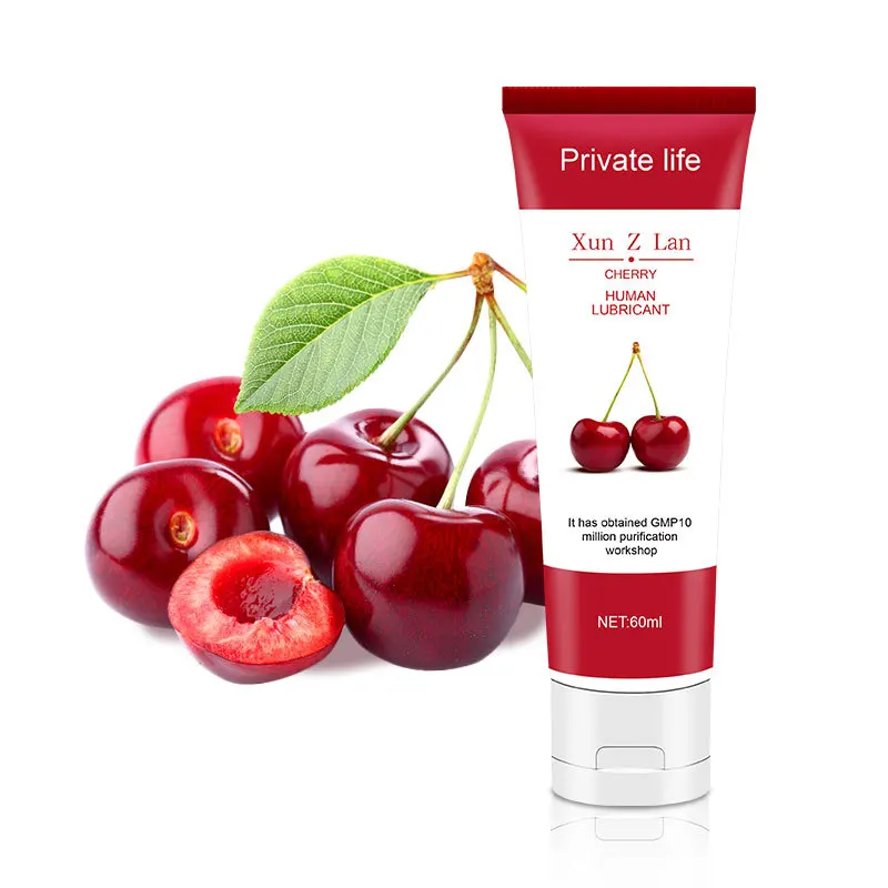 Lubricant Water-based Strawberry/Cherry/Peach Sex Oil Vaginal Anal Gel Adults Fruit Flavour Edible Product Oral Sex Homosexual