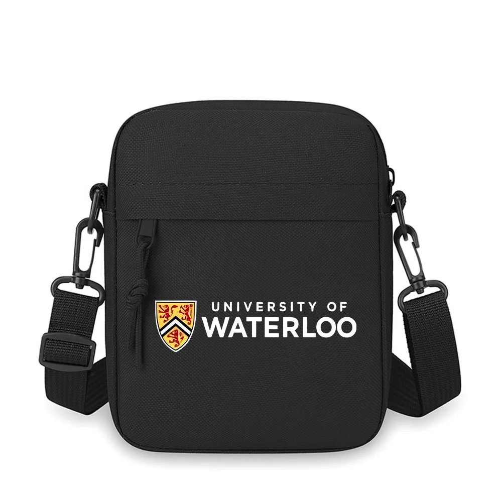 

University emblem with lions and shapes Men Crossbody Bag Single Shoulder Women Cartoon Anime Film Printing Design Unisex