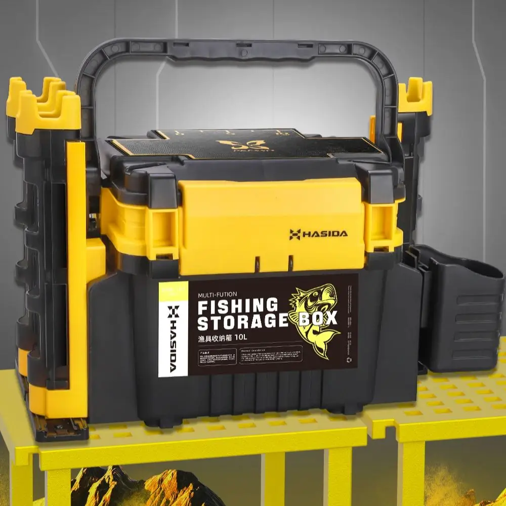 

HISTAR Бабочка с самоблокировкой, многофункциональная утолщенная защита от давления, высокая плотность, большая емкость, гравитационная портативная коробка для рыболовных снастей