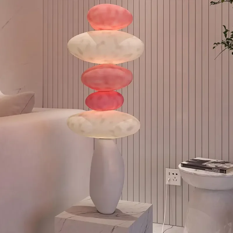 Living room decoration lightweight luxury floor lamp high-end bedroom bedside lighting