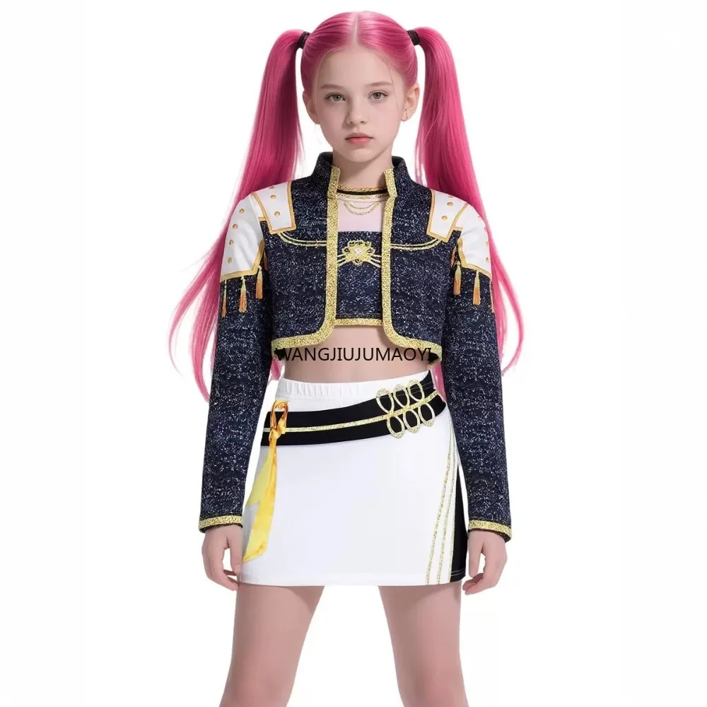 2025 Movie K-pop Zoey Cosplay Girls Group Rumi Costume for Kids Costume Watch Favorite Stage Performance Clothes Halloween Dress