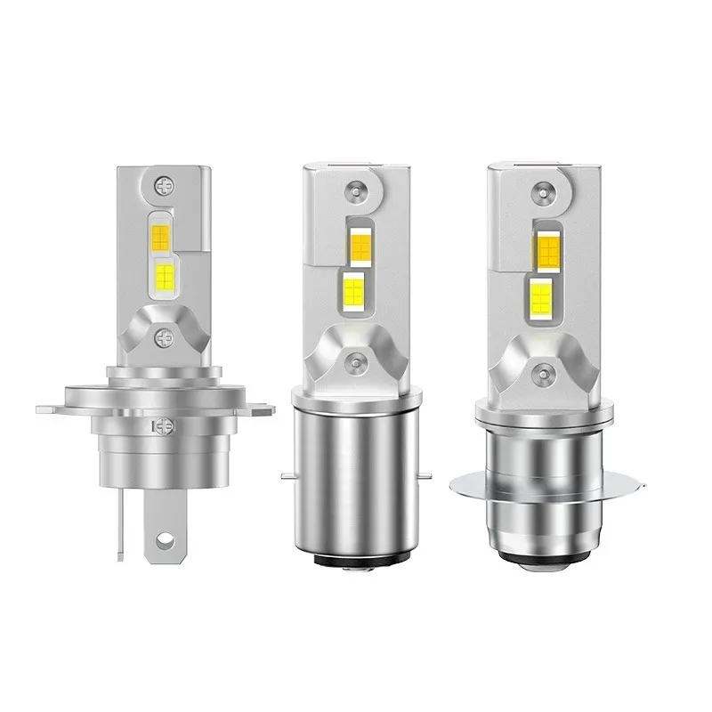 H4 H6 PD15 Motorcycle LED Headlight Bulb Start 15W Led Moto Motor Bike Light High Low Beam 6000K Aluminum 12-80V Waterproof 1pcs