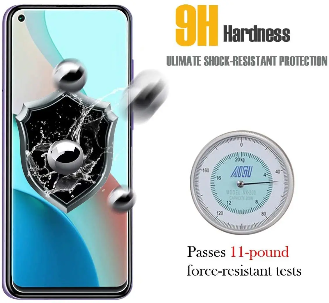 3 قطع غطاء كامل من الزجاج المقسى عالي الدقة لهاتف Xiaomi Redmi Note 9 Pro #5