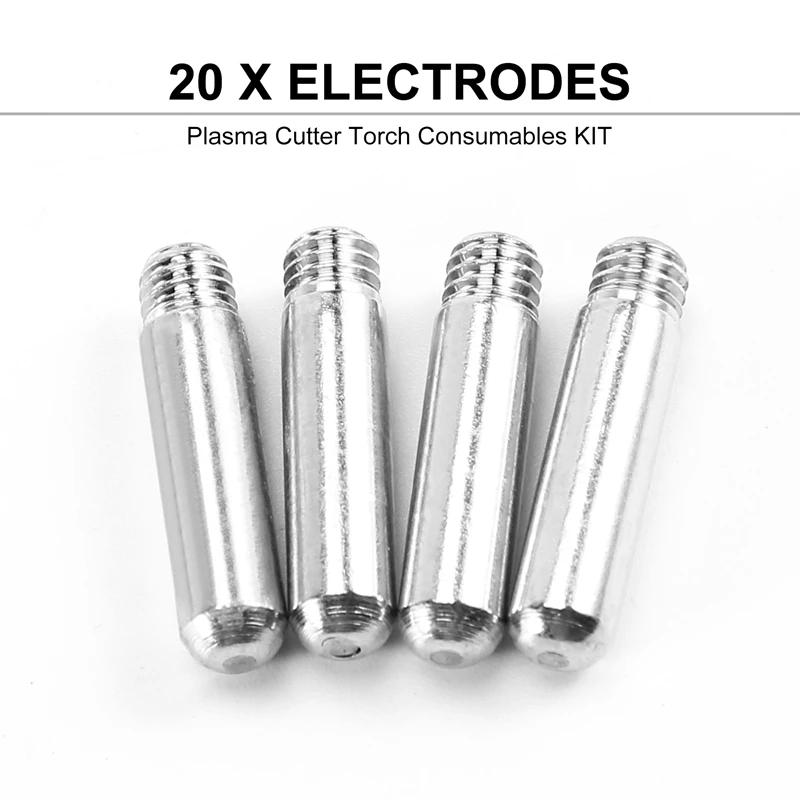 WELD SG-55 AG-60 WSD-60 Plasma Cutter Torch Consumables Kit Tips 40/50 / 60 Amp (60 Pcs)