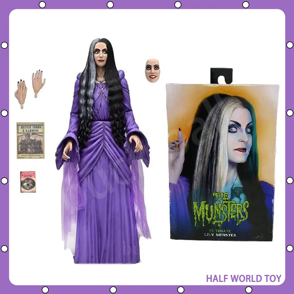 

Фигурка аниме NECA 56094 «мунстерские лилии», коллекционная Игрушечная модель манга 7 дюймов, фигурки героев, кукла, искусственное украшение, подарок