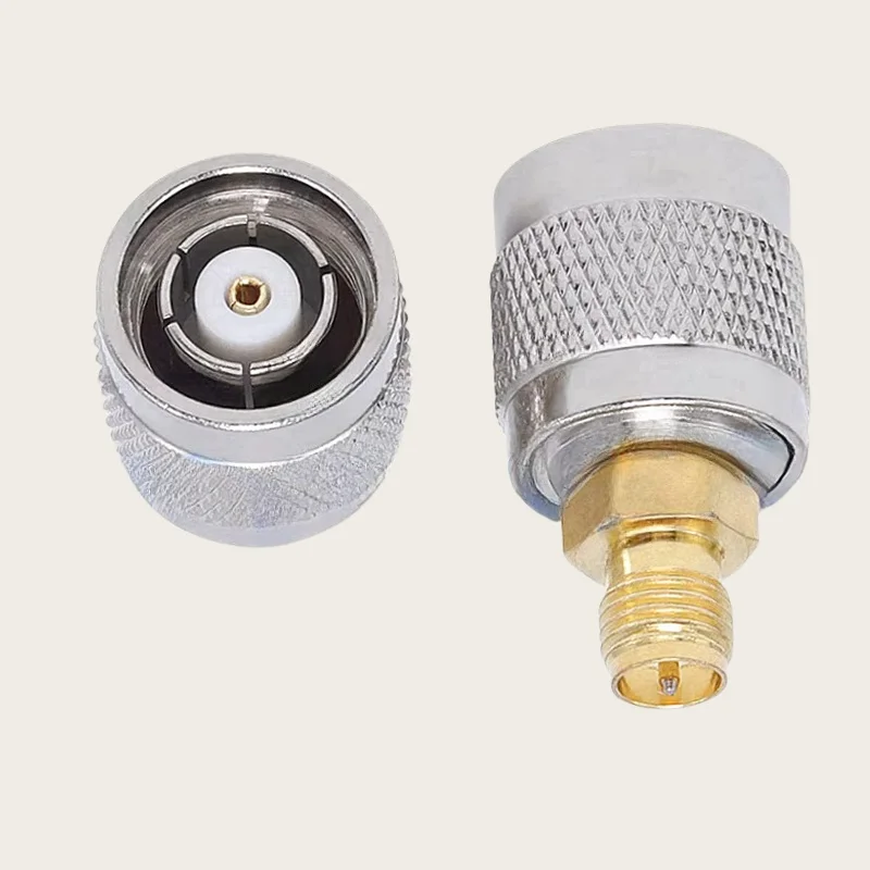 2Pcs RP TNC Male to RP SMA Female RF Coaxial Adapter Connector for Electronic Components Market