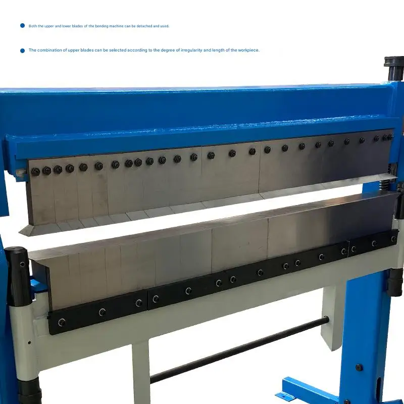 Manual Segmented Sheet Metal Brake Box & Pan Bender Portable Manual Sheet Metal Folding Machine for Carbon Steel Aluminum Sheet