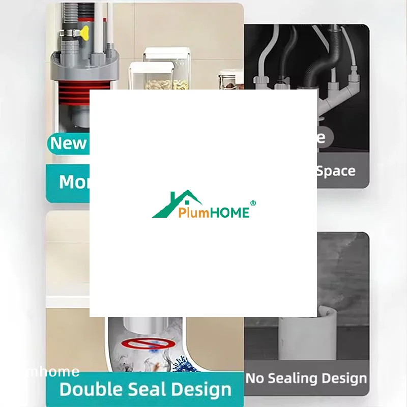 

Kitchen Pipe Drainpipe Connector Five-in-One Dishwasher Sink Sewer Odor-Proof Insec Joint Water Purifier Front Filter Connector