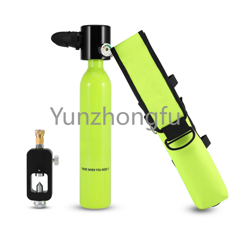 Diving small gas bottle, deep diving breathing apparatus, portable small water lung, complete set of oxygen tank,artificial fish