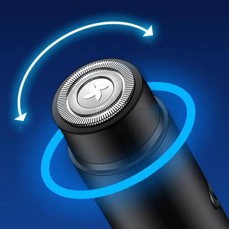 Molf Electrical RotarySshaver para hombres Máquina barba afeitar recargable USB lavable