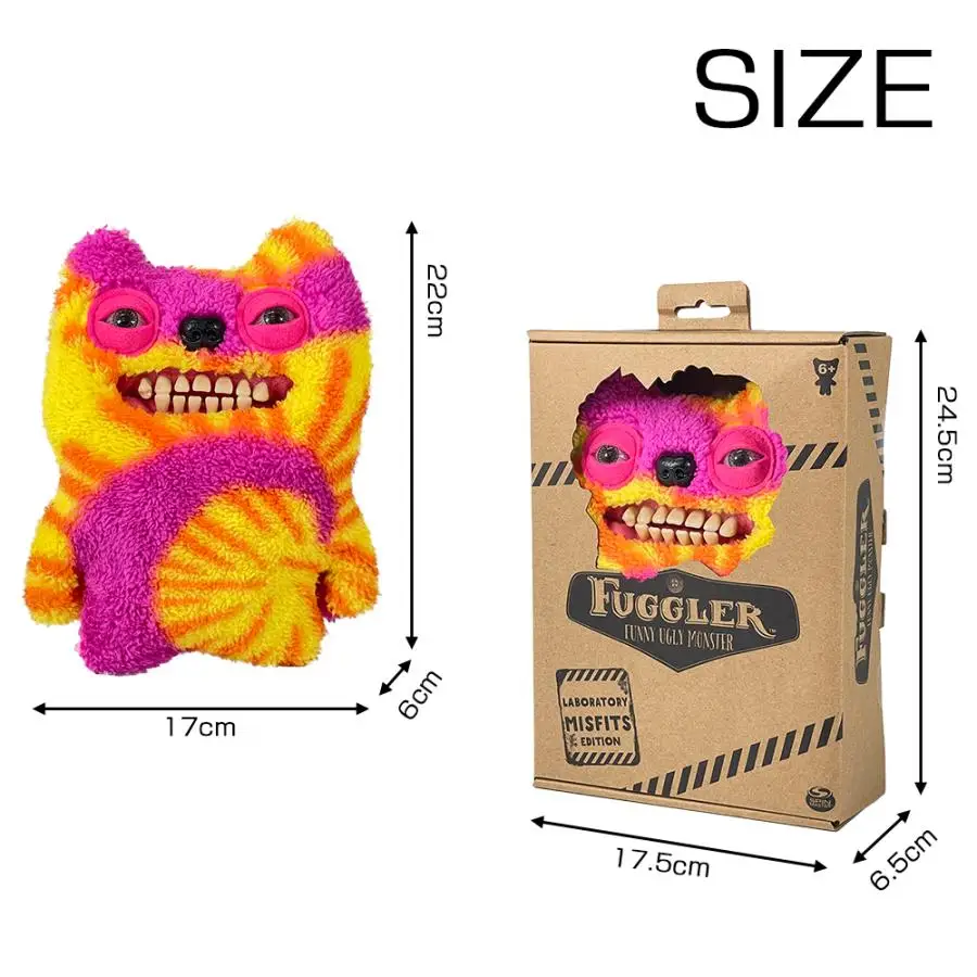 Fuggler Plush Budgie Fuggler Edition and Laboratory Misfits Edition لعبة الوحش القبيحة المضحكة من العلامة التجارية البريطانية