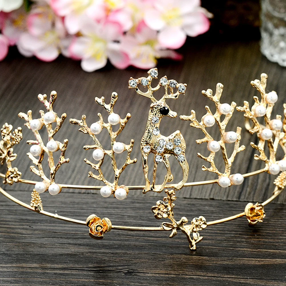 

Elegant Wedding Crown for Bride Rhinestones Stylish Bridal Hair Accessories Women Party Prom Gift Wedding Decorations
