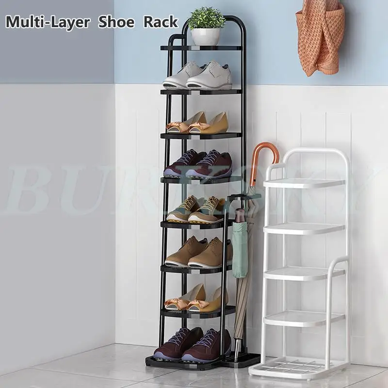 

Shoe Rack Shoe Shelf 3/5/7/8 Layers Simple Dust-proof Storage Shoe Cabinet Multi-layer Assembly Door Dormitory Organizer Rack