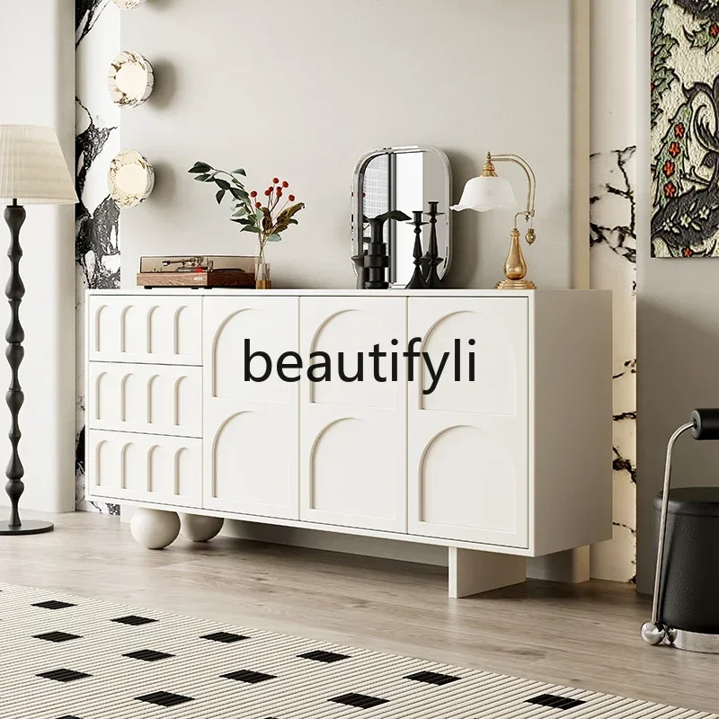 

Asmt14 New Solid wood drawers, lockers, porch cabinets, retro lacquered black door cabinets
