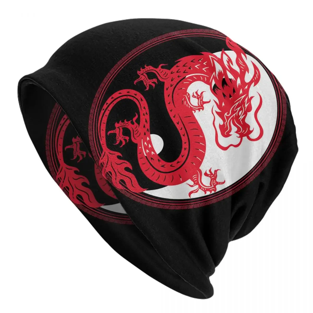 Dragon Harmony Taoism Daoism Gift Adult Knit Hat Pullover Cap Comfortable Adult Men's Woman Knit Hat