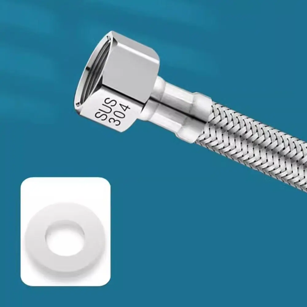 

Гибкий душевой шланг длиной 20-200 см с внутренней резьбой, удлинительная труба-распылитель с внешней резьбой, нержавеющая сталь