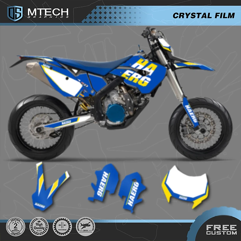 DSMTECH Motorcycle Graphics Background Decals Stickers Kits for Husaberg FE 2009 2010 2011 2012 001